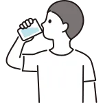 Man Drinking Water SVG Icon
